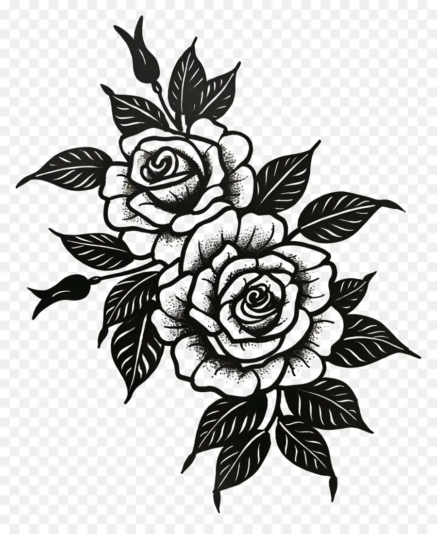 Tatuaje De Rosas，Ramo De Flores PNG