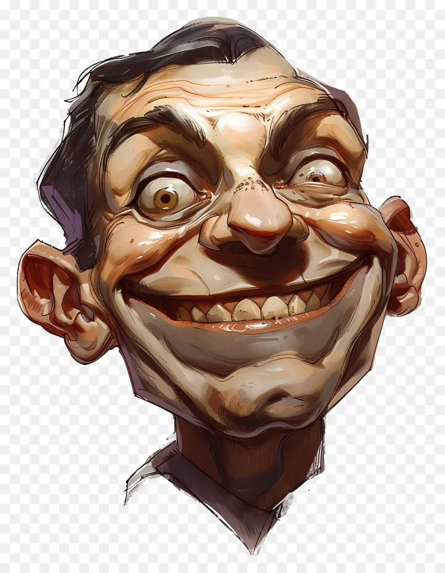 Cabeza De Hombre Sonriente，Hombre Sonriente PNG