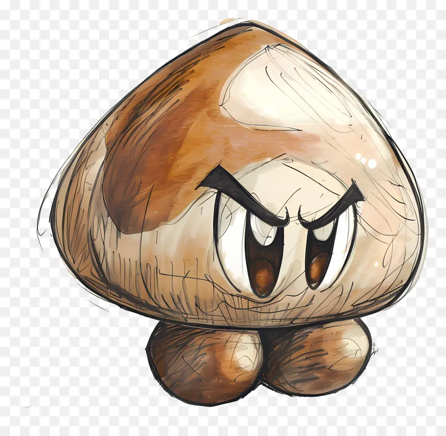 Goomba，Personaje Enojado PNG