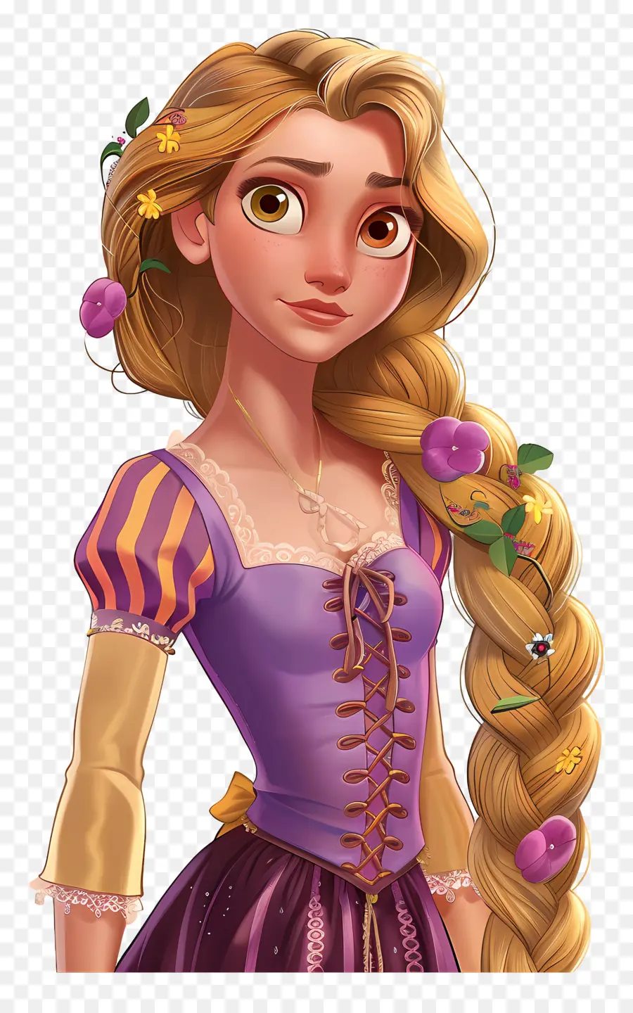 Princesa Rapunzel，Chica Rubia De Dibujos Animados PNG