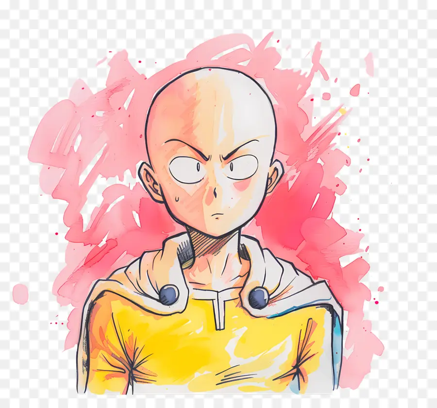 Saitama，Personaje Calvo PNG