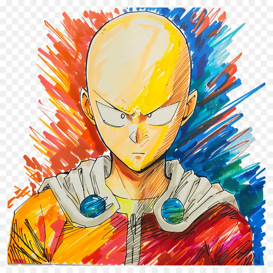 Saitama，Superhéroe Calvo PNG