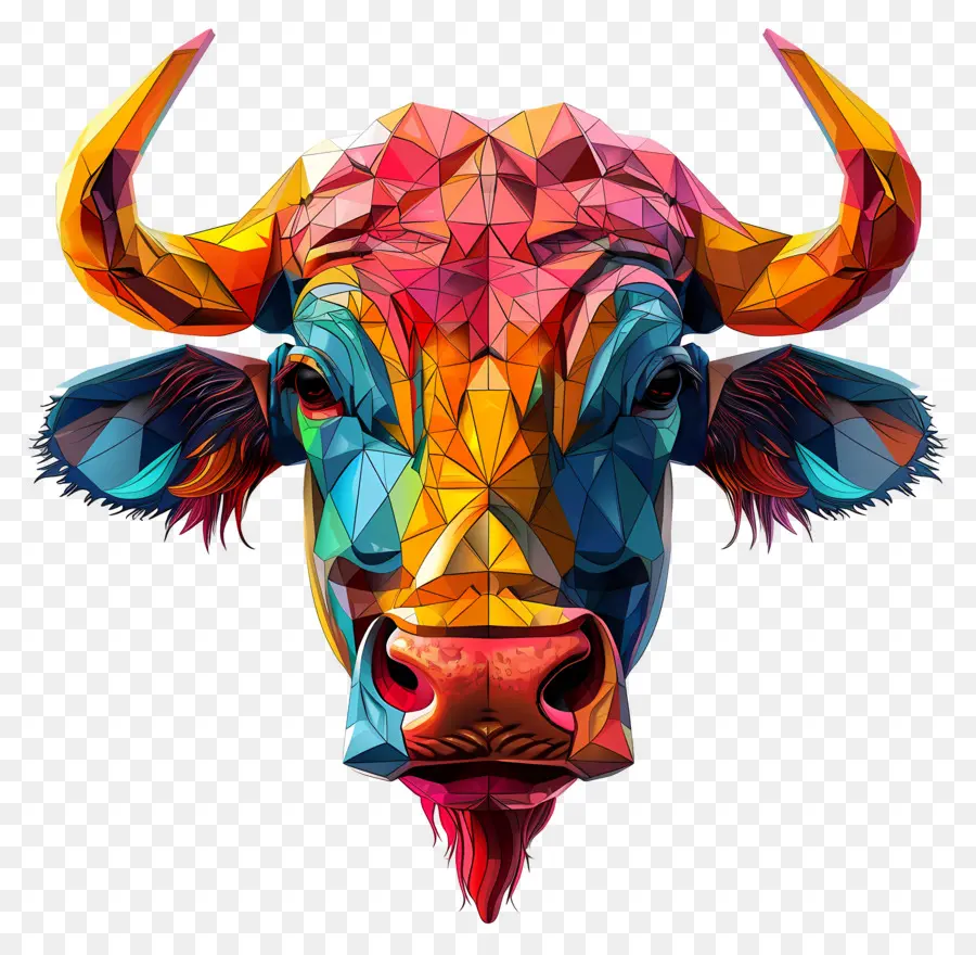 Cara De Toro，Vaca Colorida PNG