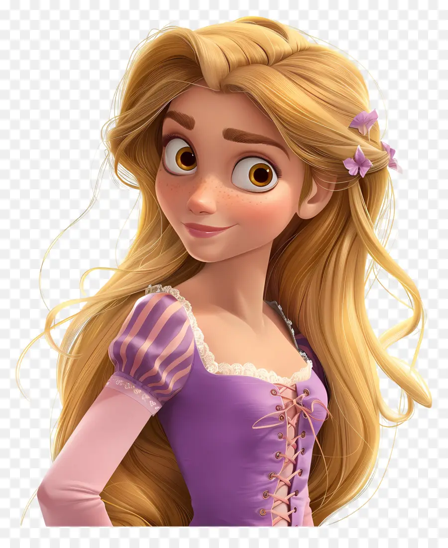 Princesa Rapunzel，Chica Rubia PNG