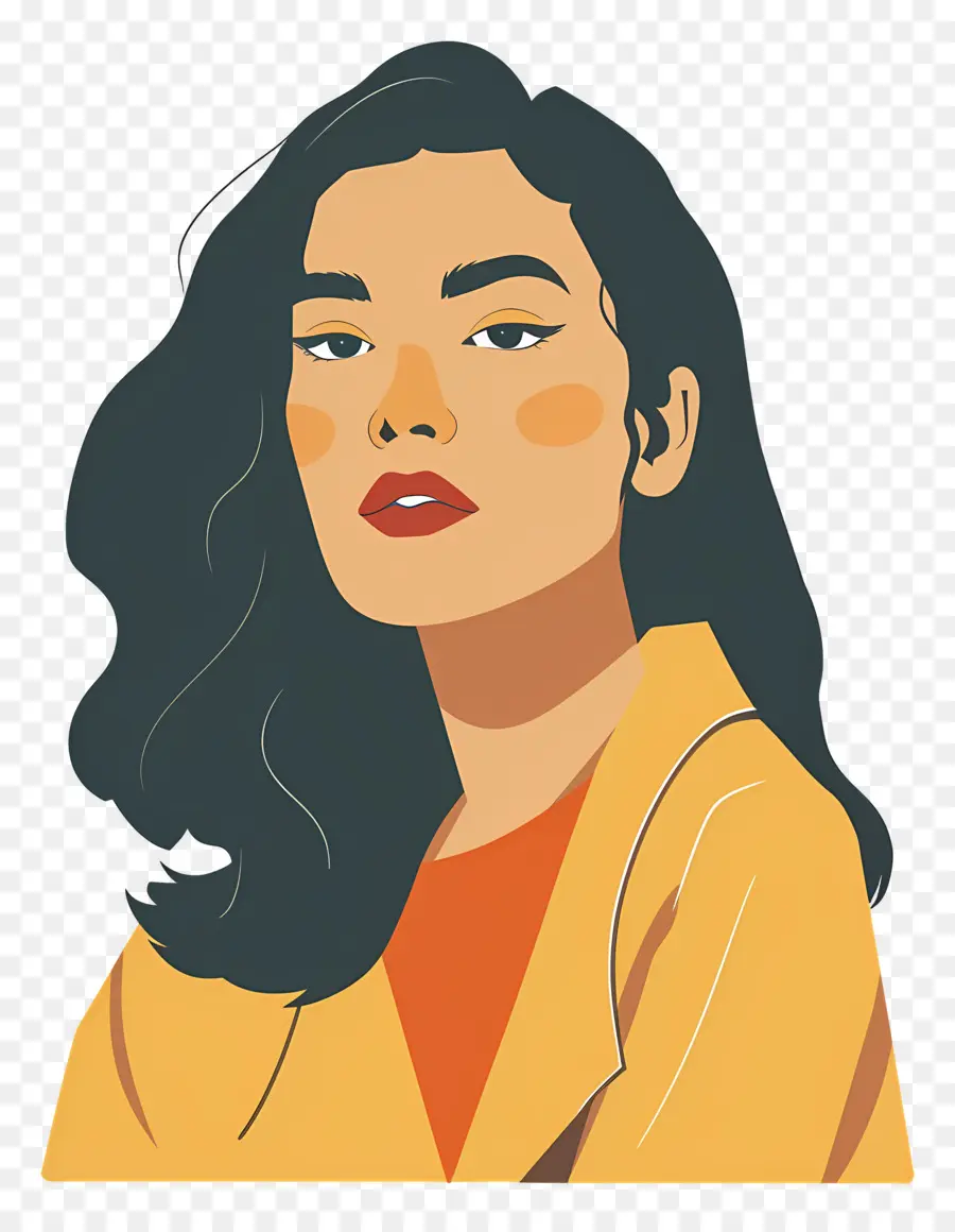 Chica De Moda，Mujer Ilustrada PNG