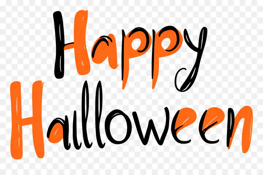 Feliz Halloween，Texto De Feliz Halloween PNG