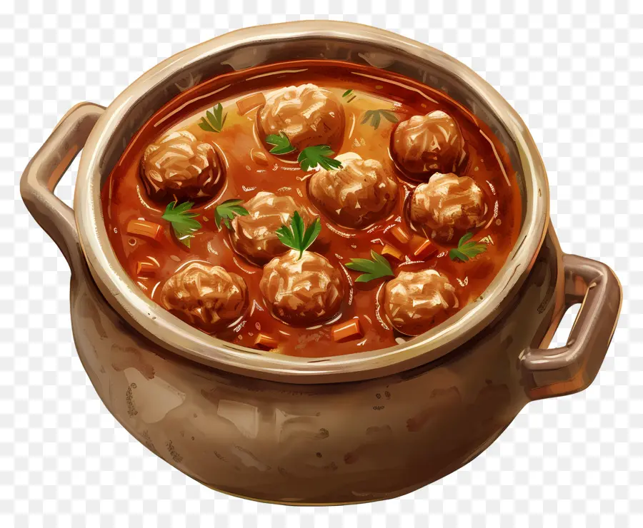 Sopa De Albóndigas，Guiso De Albóndigas PNG