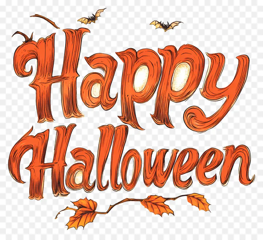 Feliz Halloween，Texto De Feliz Halloween PNG