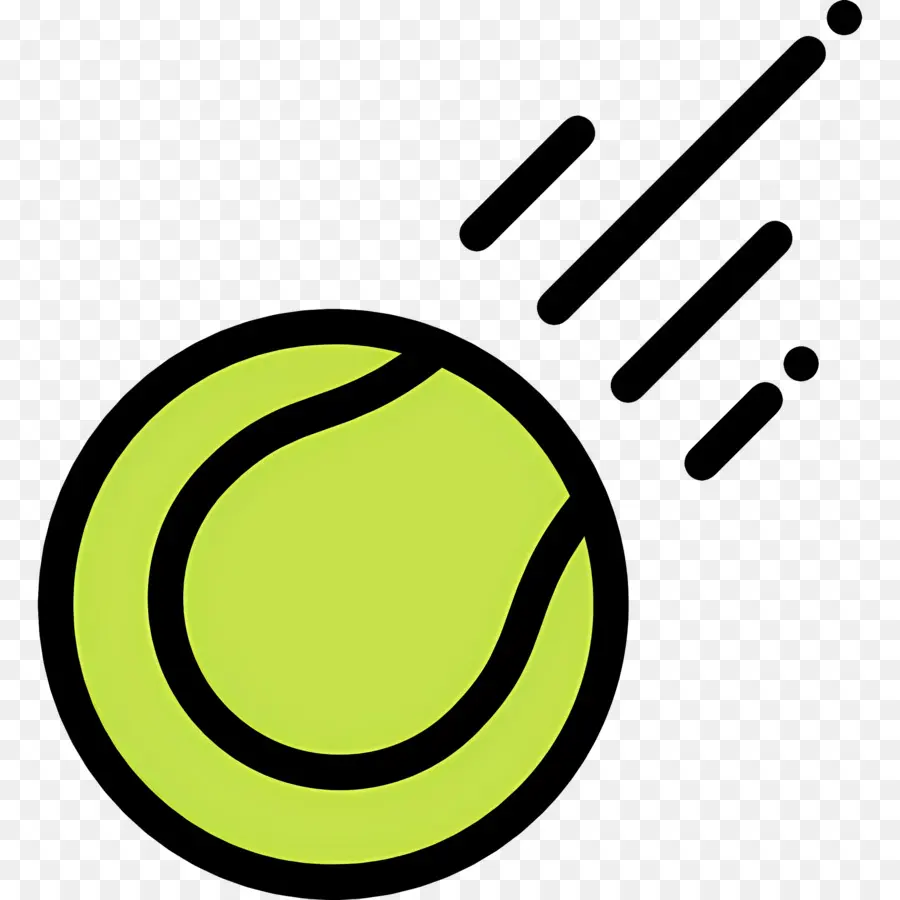 Pelota De Tenis，Verde PNG