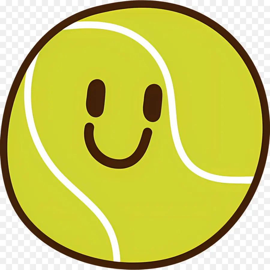 Pelota De Tenis，Pelota De Tenis Sonriente PNG