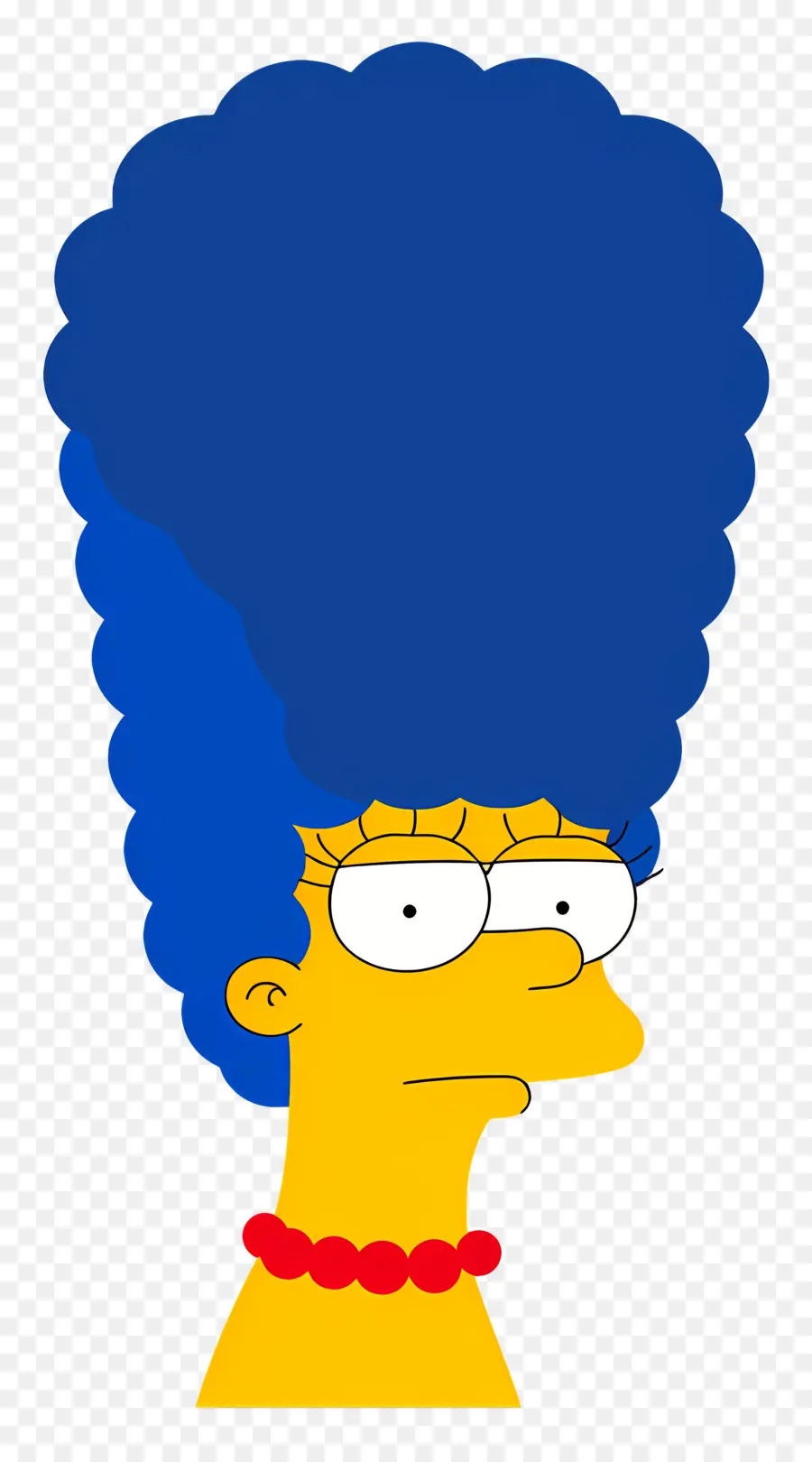 Marge Simpson，Mujer De Pelo Azul PNG