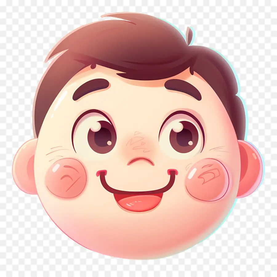 Cabeza De Hombre Sonriente，Cara De Niño Sonriente PNG