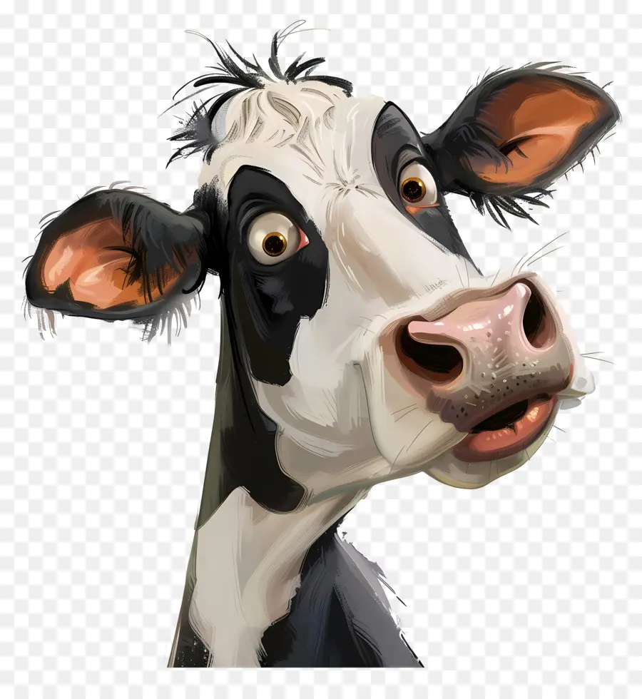 Vaca，Vaca De Dibujos Animados PNG