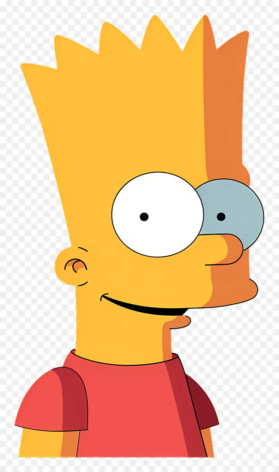 Bart Simpson，Niño De Dibujos Animados Con El Pelo Puntiagudo PNG