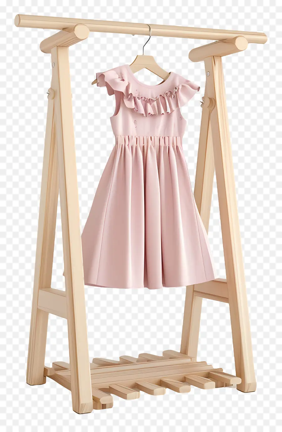 Perchero De Pie，Vestido Rosa PNG