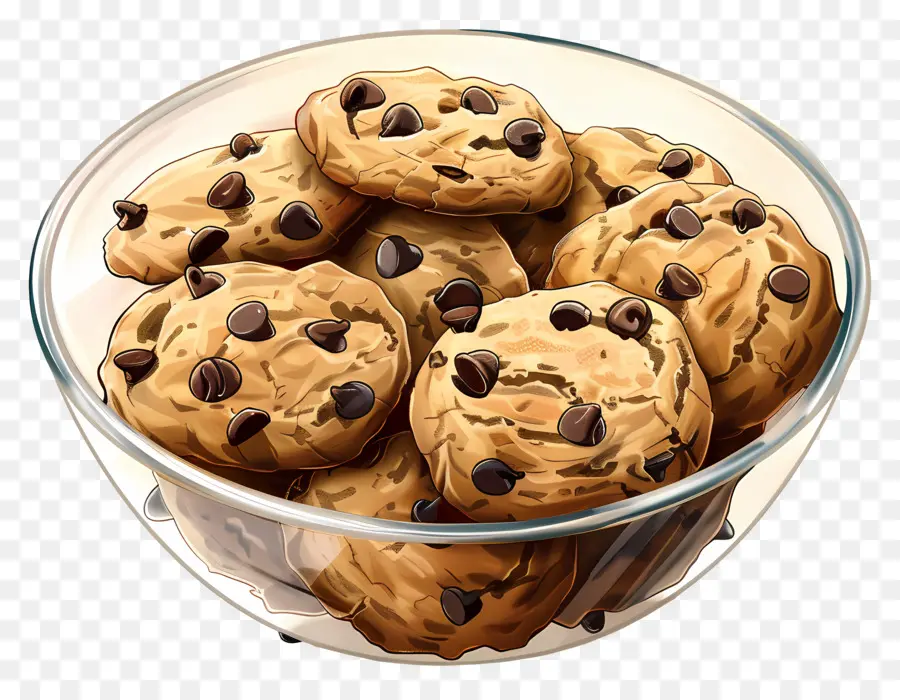 Galletas Con Chispas De Chocolate，Postre PNG