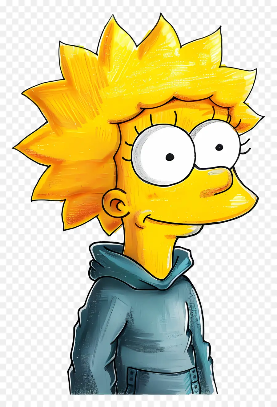 Lisa Simpson，Niña De Dibujos Animados PNG