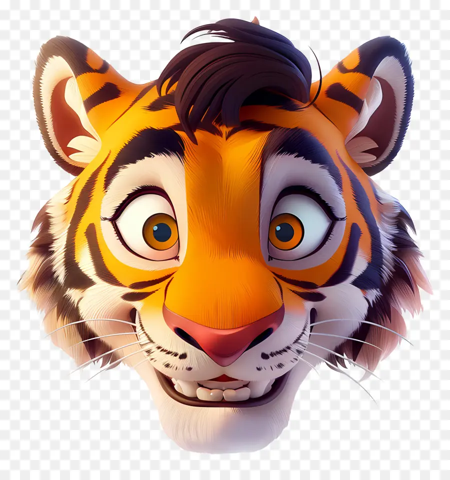 Cara De Tigre，Tigre De Dibujos Animados PNG