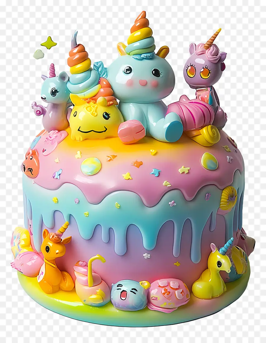 Decoración De Pasteles，Pastel De Unicornio PNG