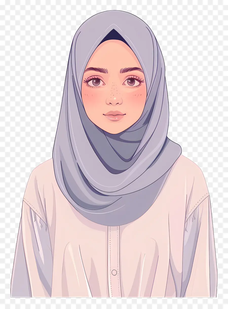 Linda Chica Hijab，Mujer En Hijab PNG