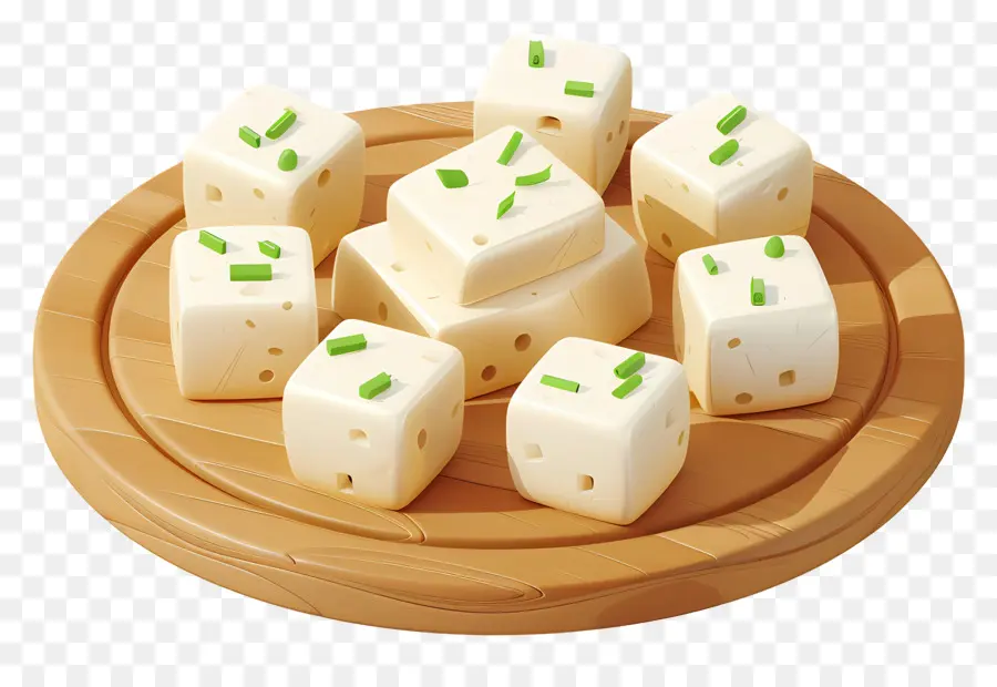 Paneer，Cubos De Tofu PNG