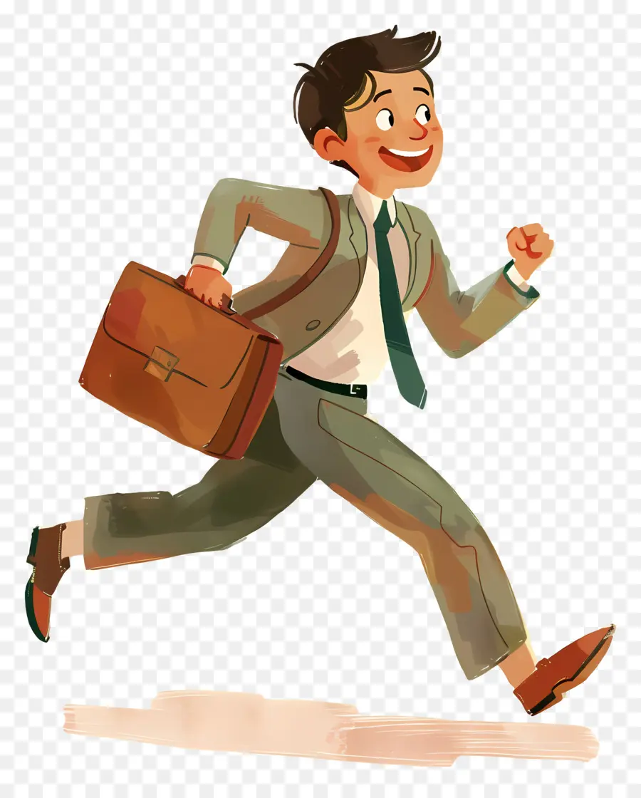 Empresario Corriendo，Hombre Corriendo PNG