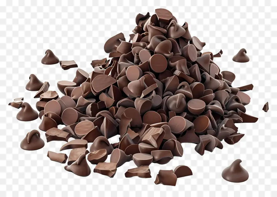 Chispas De Chocolate，Oscuro PNG