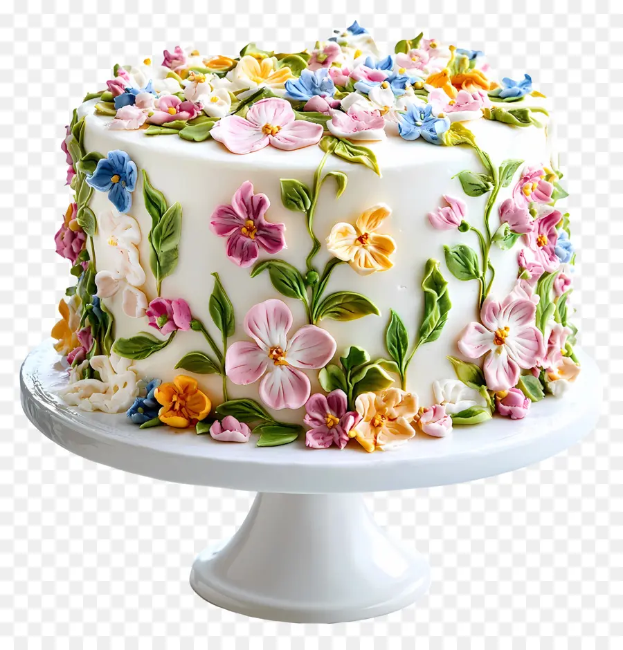 Decoración De Pasteles，Pastel De Flores PNG