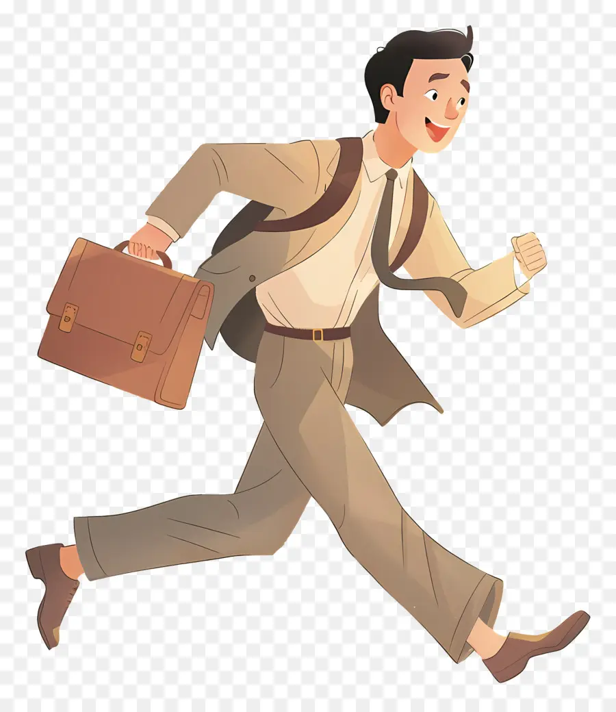 Empresario Corriendo，Hombre Corriendo PNG