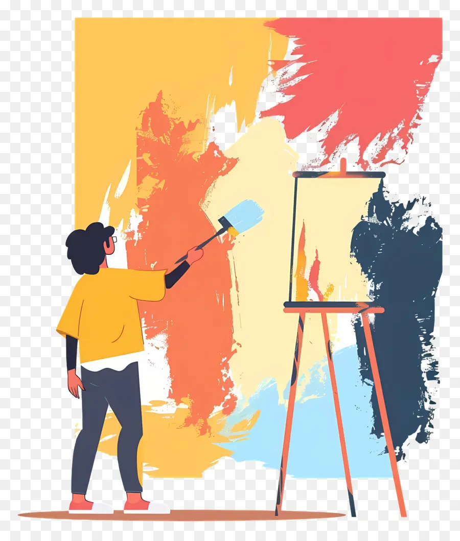 Pintor Pintando，Pintor PNG