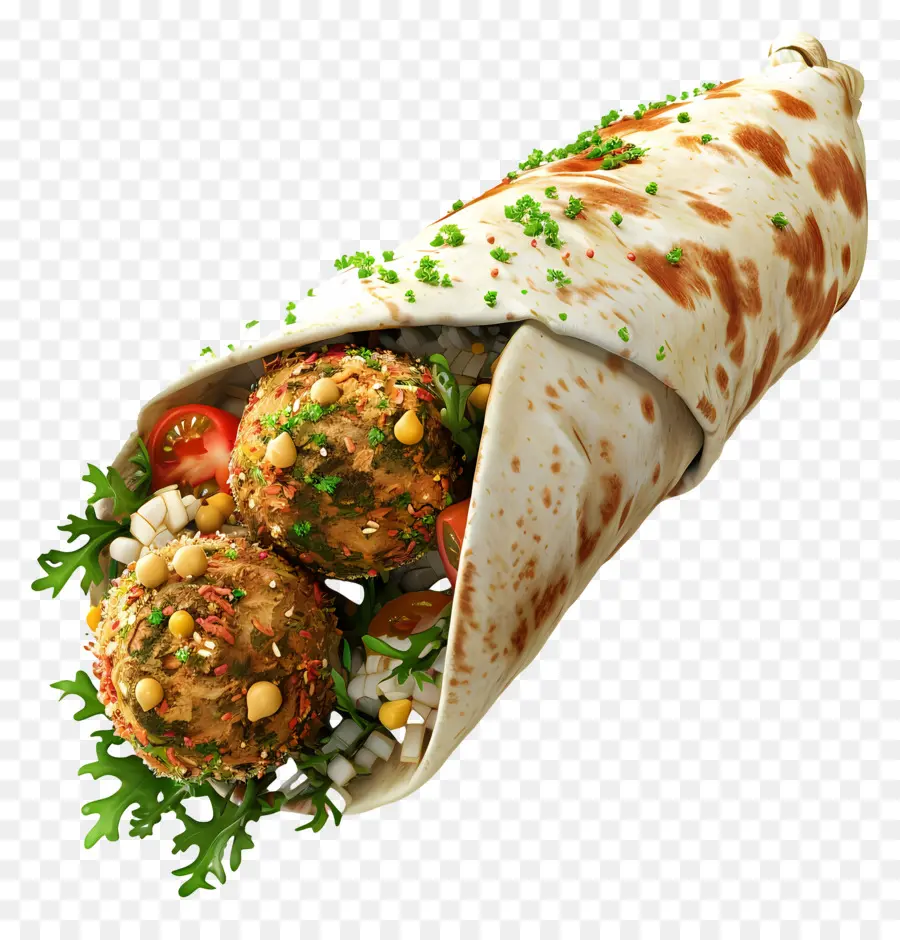 Envoltura De Falafel，Falafel PNG