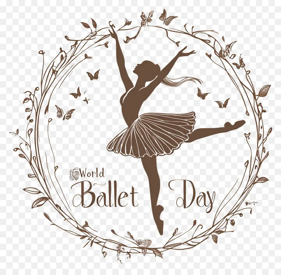 Día Mundial Del Ballet，Silueta De Ballet PNG