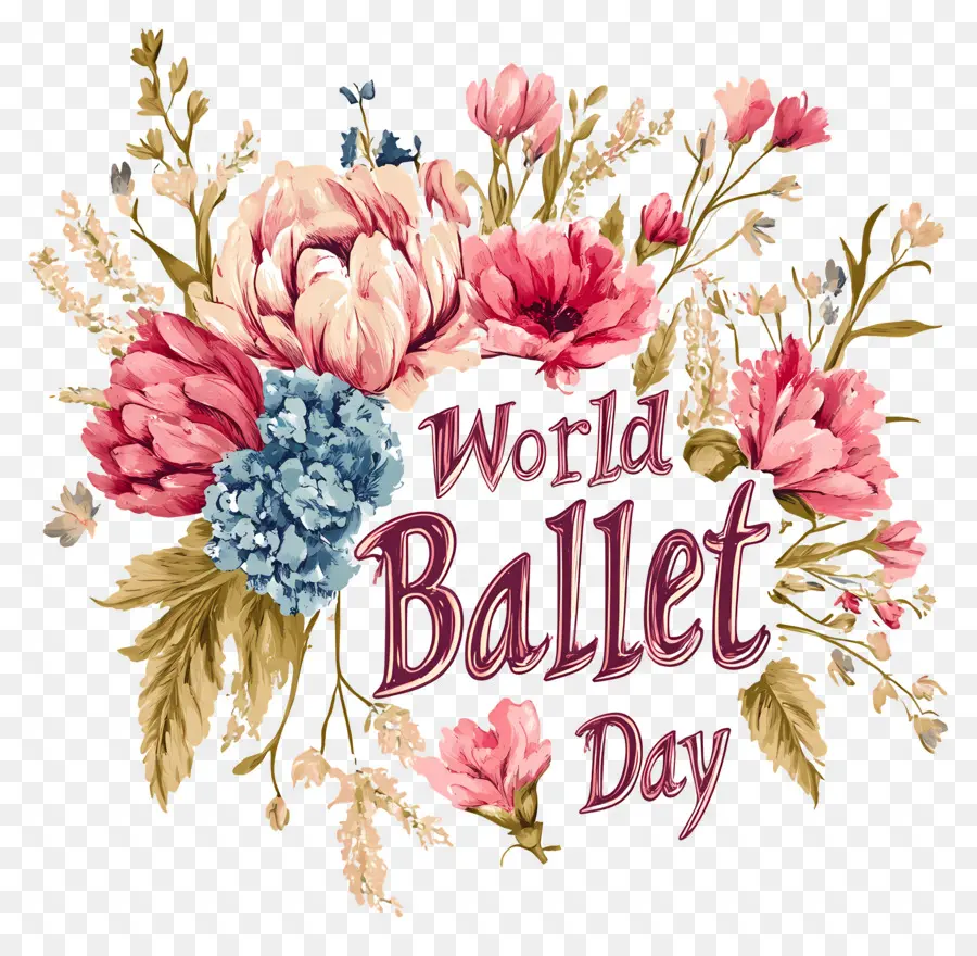 Día Mundial Del Ballet，Flores PNG