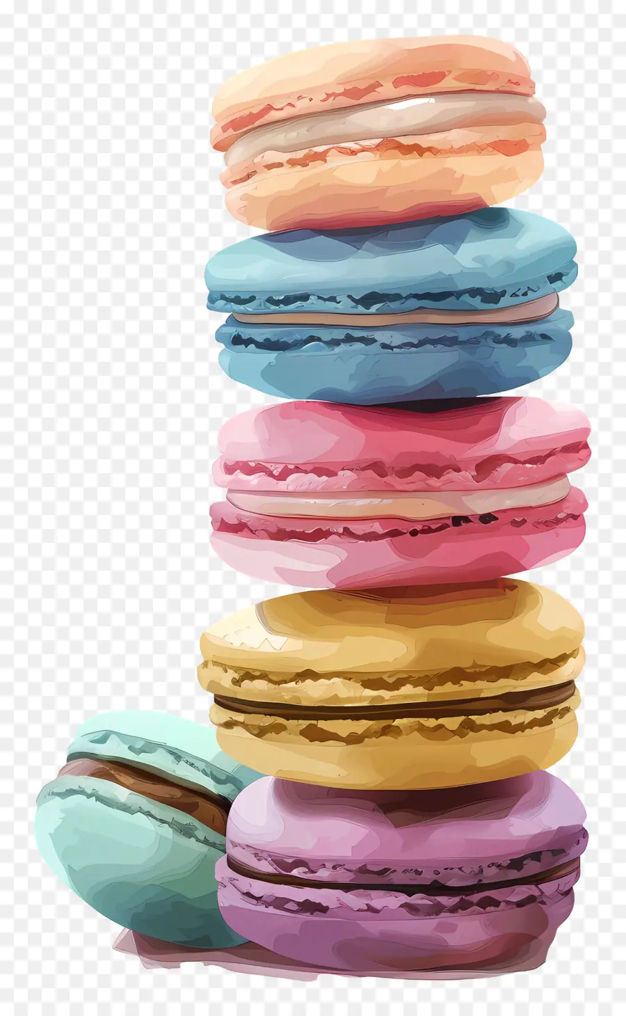 Pila De Macarrones，Macarrones PNG