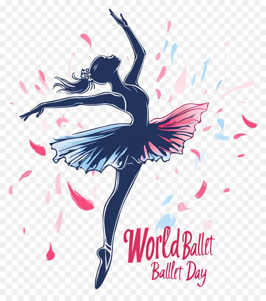 Día Mundial Del Ballet，Silueta De Ballet PNG