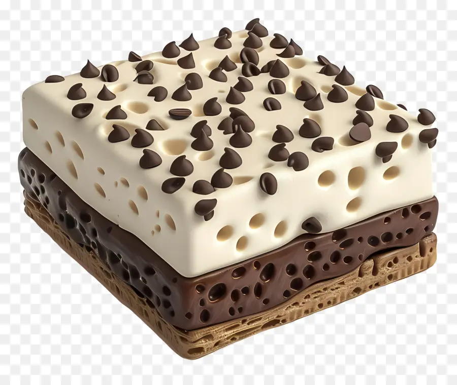 Sándwich De Helado，Postre Con Chispas De Chocolate PNG