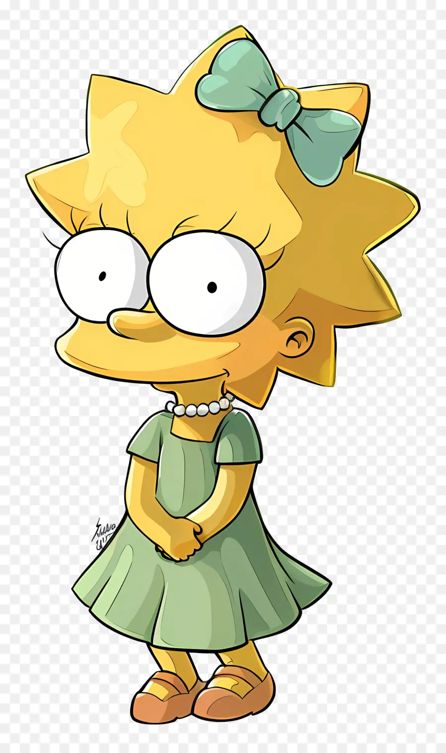 Maggie Simpson，Chica Amarilla De Dibujos Animados PNG