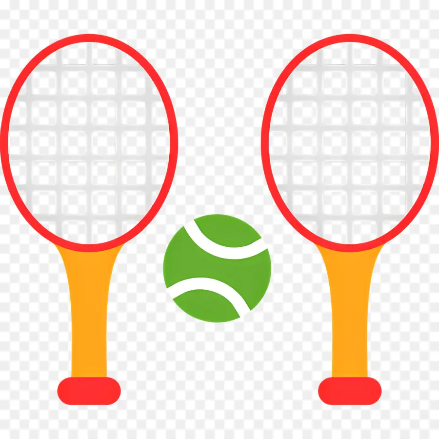 Raqueta De Tenis，Raquetas De Tenis Y Pelota PNG