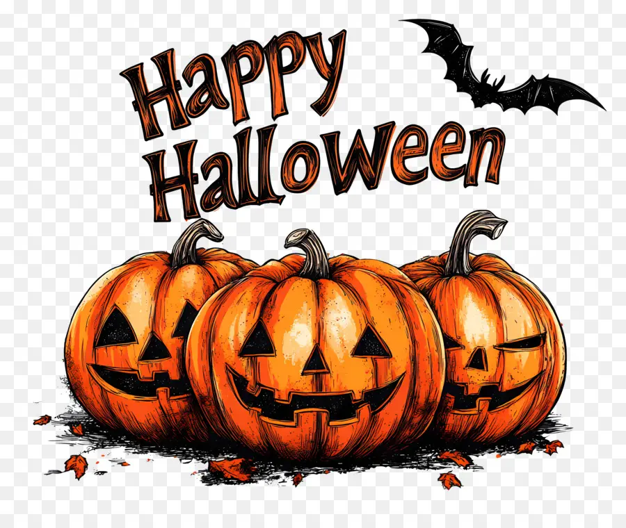 Feliz Halloween，Calabazas De Halloween PNG