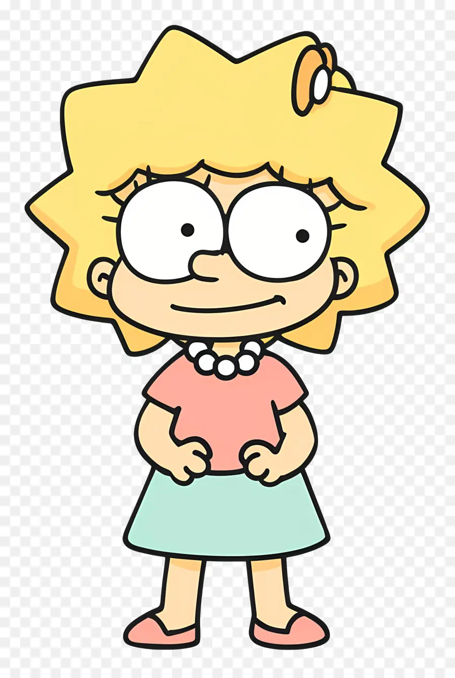 Lisa Simpson，Niña De Dibujos Animados PNG