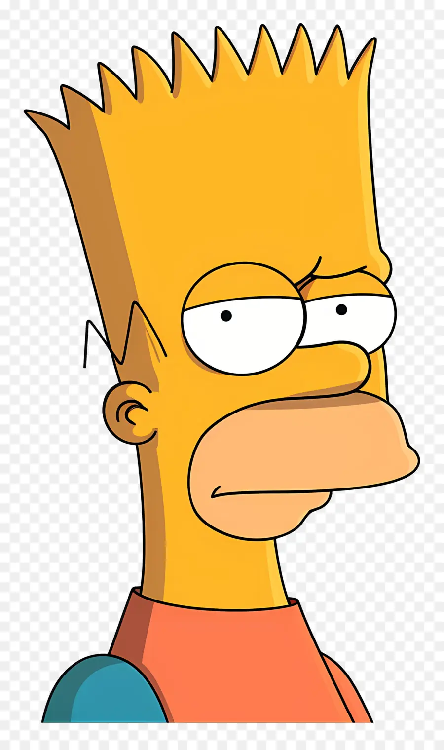 Bart Simpson，Piel Amarilla PNG