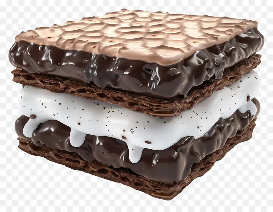 Sándwich De Helado，Postre De Chocolate PNG