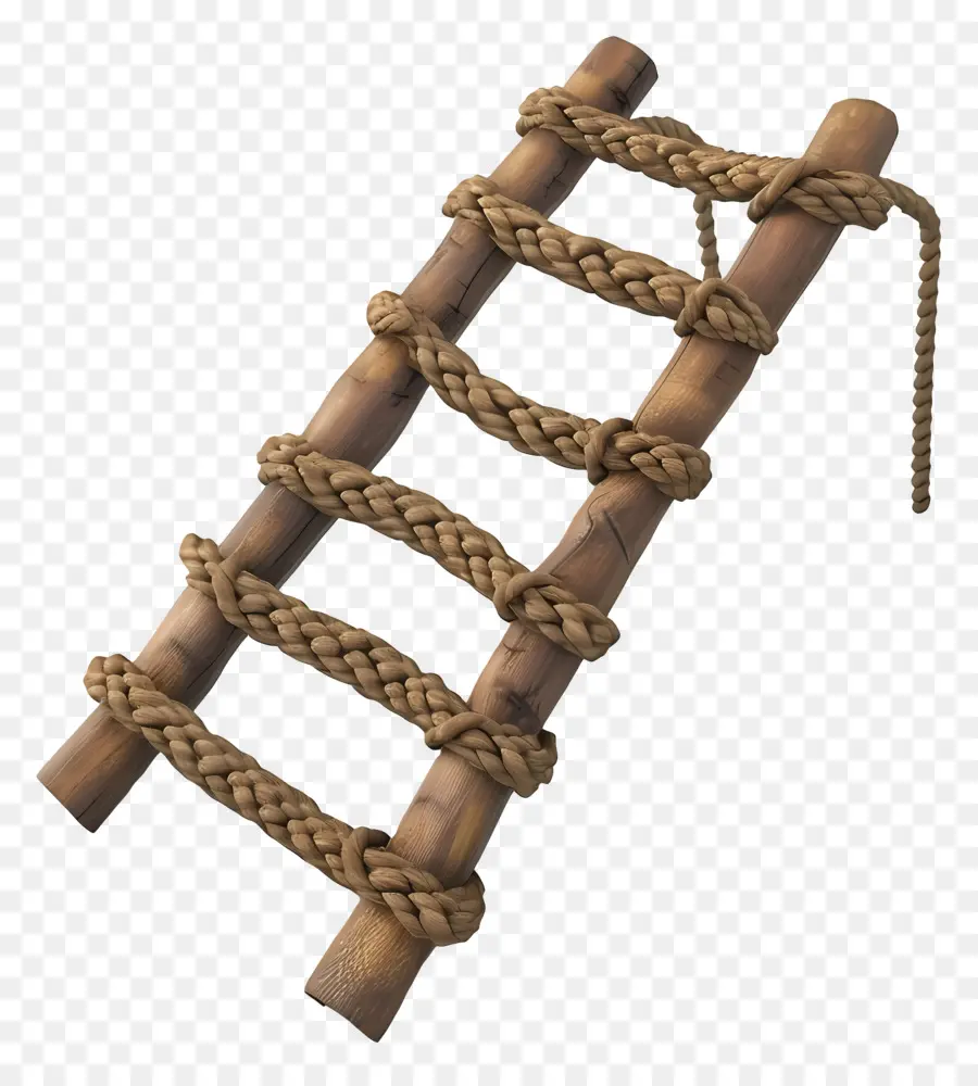 Escalera De Madera，Escalera De Cuerda PNG