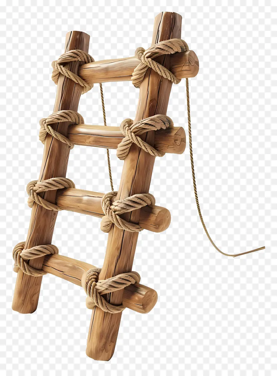 Escalera De Madera，Escalera De Cuerda PNG