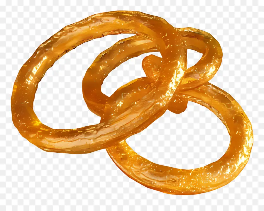 Aros De Cebolla，Anillos Dorados PNG