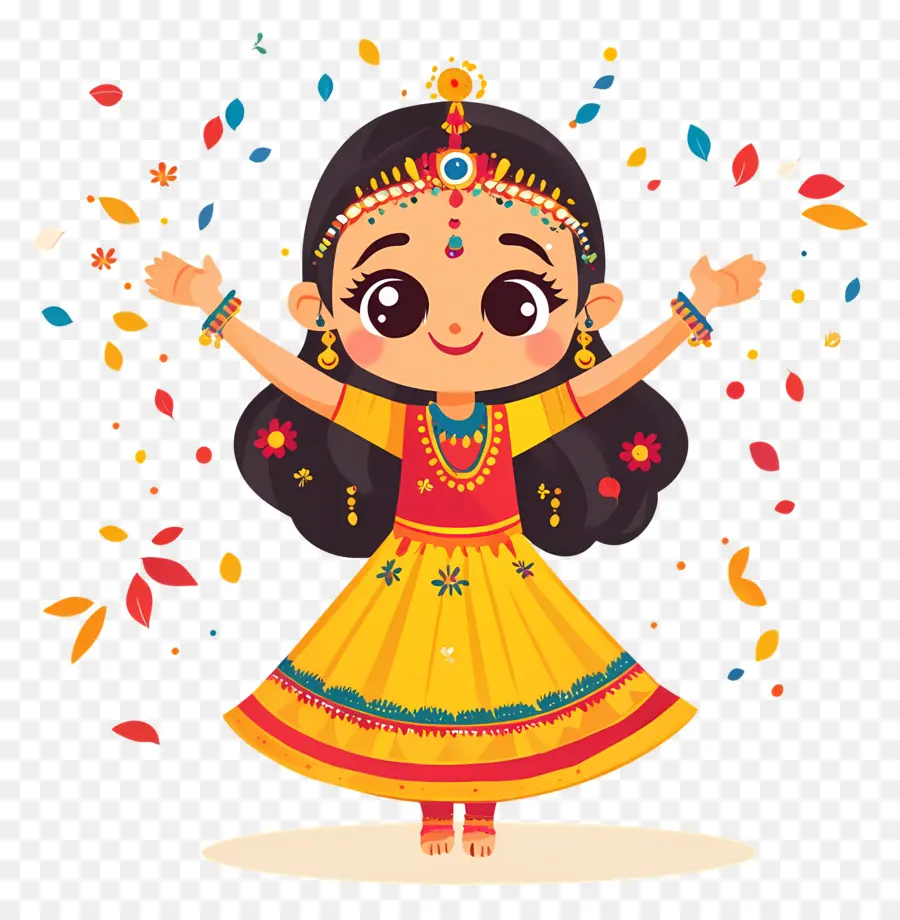 Feliz Navratri，Chica Navratri PNG