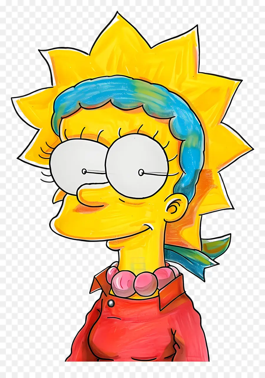 Maggie Simpson，Niña De Dibujos Animados PNG