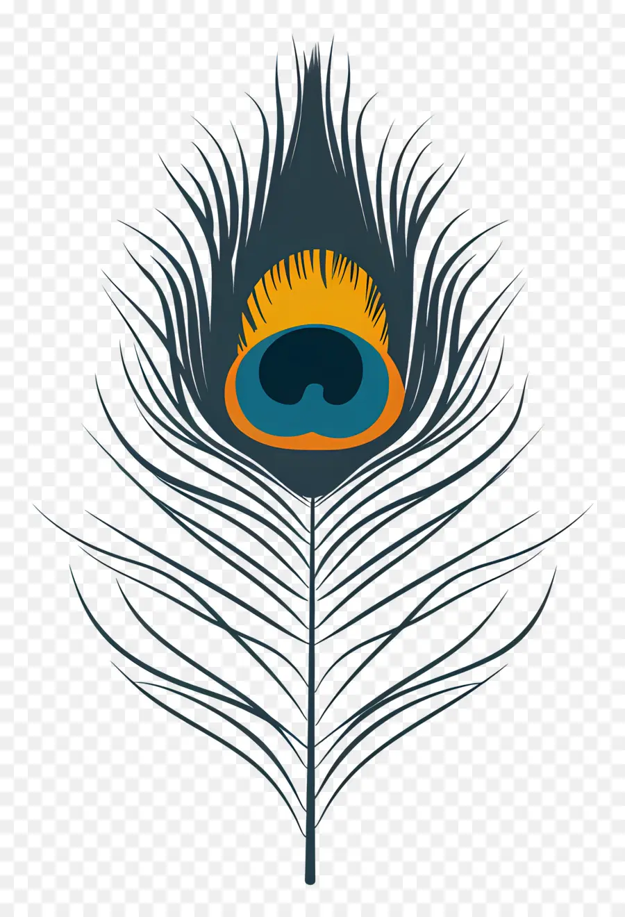 Pluma De Pavo Real，Pluma PNG