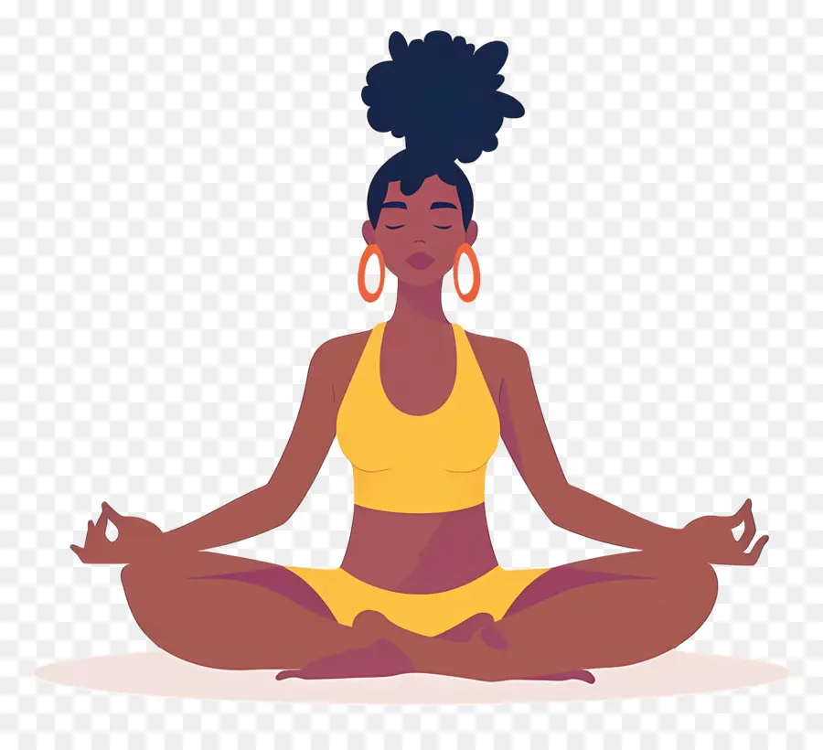 Meditación Yoga Chica，Mujer Meditando PNG