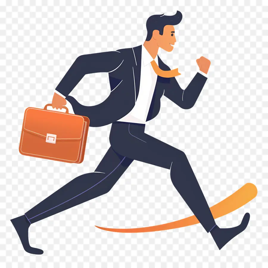 Empresario Corriendo，Hombre De Negocios PNG